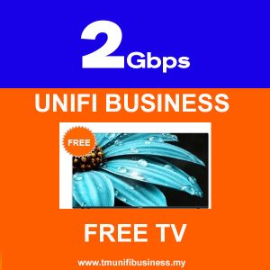 Unifi Business Broadband Plan – 2Gbps Business/SME/Shop/NGO + FREE TV 75"